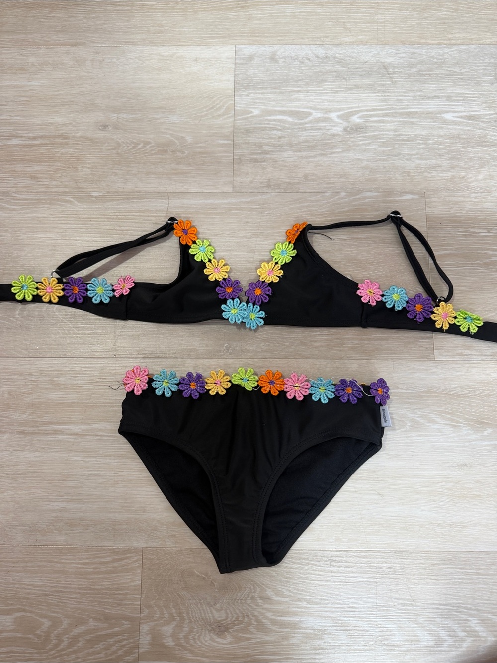 Limeapple Kids Flower Two Piece Bikini